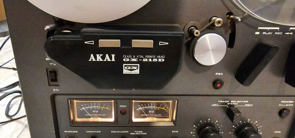 Magnetofon Akai GX-215 Autorevers 3 capete 3 motoare servisat test vid
