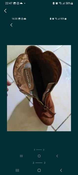 Замшевые полусапожки