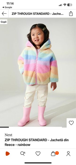 Jacheta din flecee NeXt 2 ani