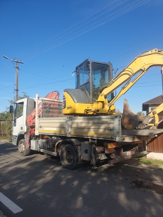 Inchiriez excavator 5 tone,transport agregate de balastiera,închiriez placă compactoare 215 kg diesel!