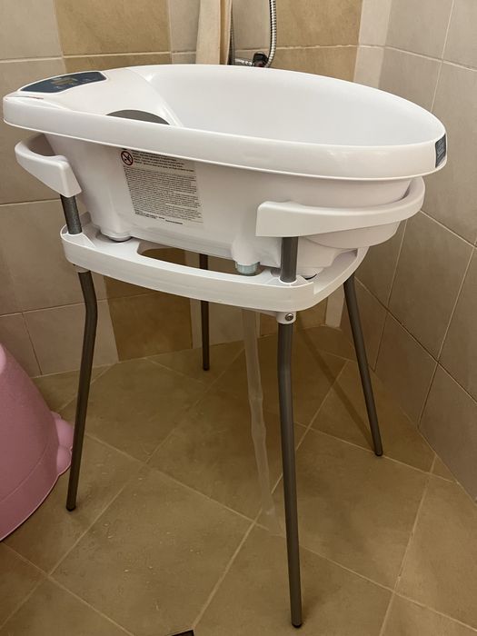 Дигитална бебешка вана с везна и термометър Aquascale 3-в-1 + стойка