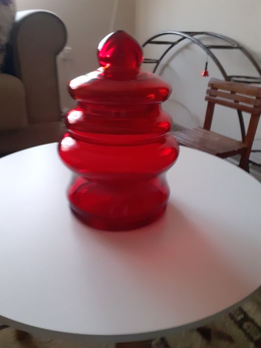 Морано Цветно стъкло буркан