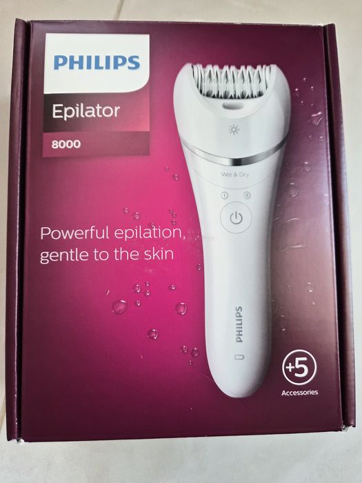 Епилатор Philips 8000 за сухо и мокро епилиране