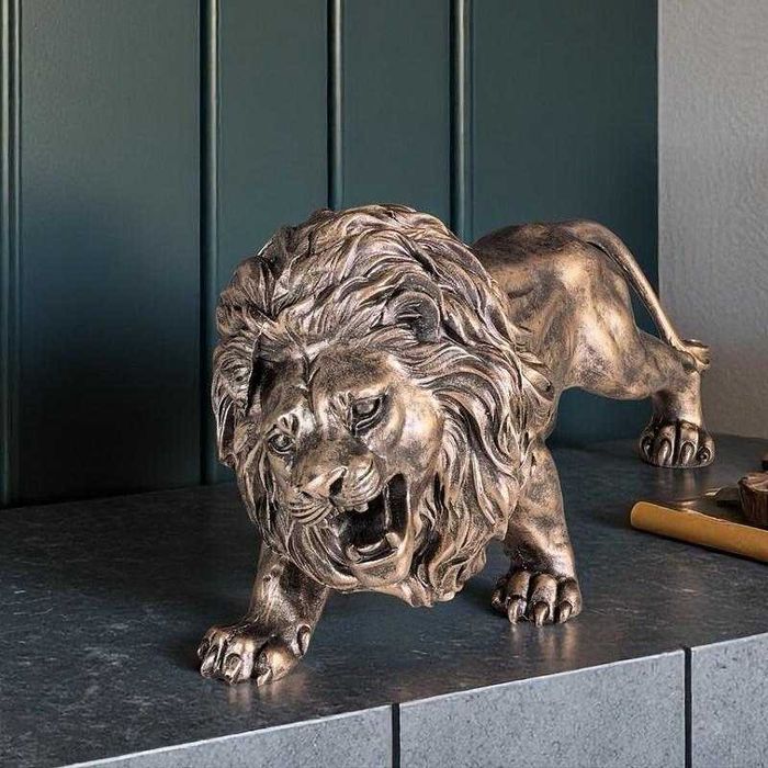 Нова Статуетка Лъв  или Закачалка Лъв за Стена 22см -Декорация
