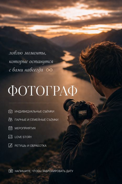 Фотограф, фотосессии