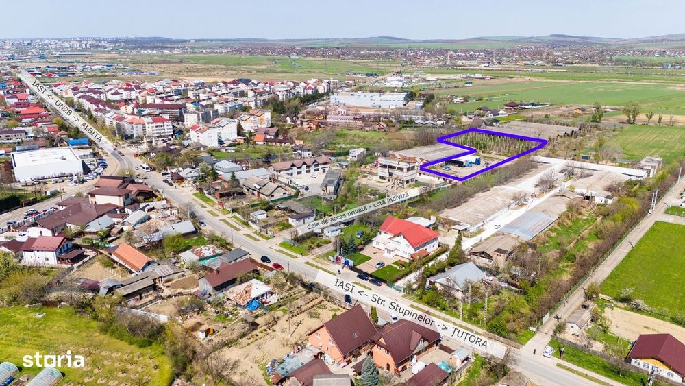 Teren industrial de vânzare 4.990mp Tomești - Iași - Str. Stupinelor