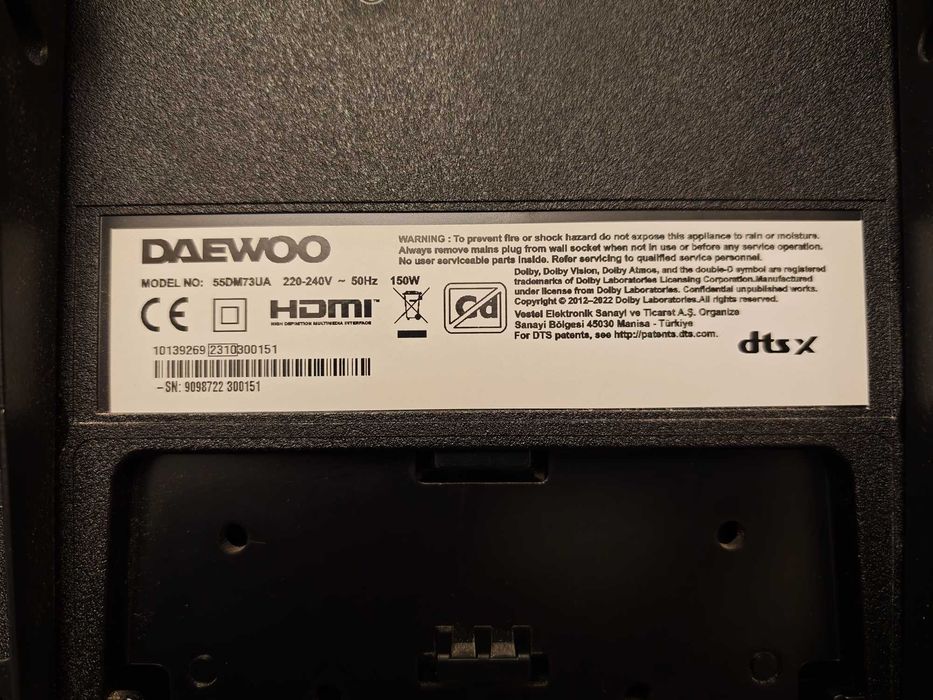 Daewoo 55DM73UA (55" 4K Android TV)