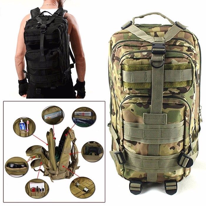 Rucsac Military Tactical Assault Molle Camuflaj