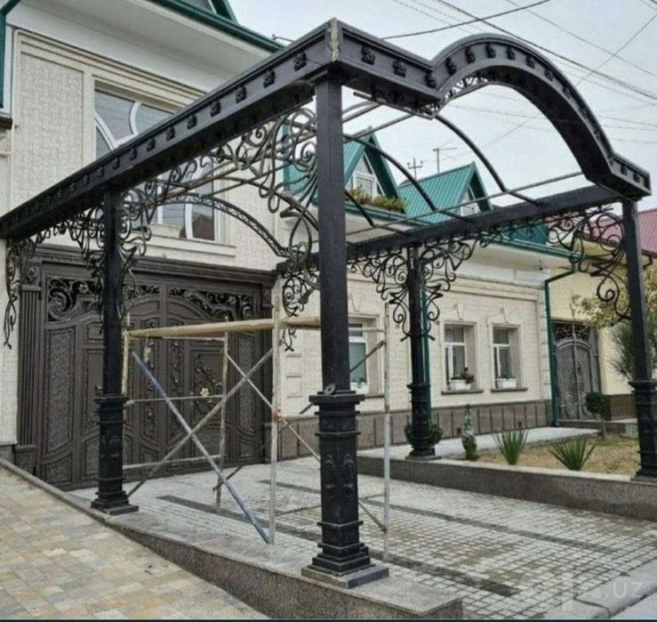 Решетки на окна , Козырек , карниз. Panjara kovka temir навес ограда