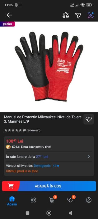 Mănuși protecție