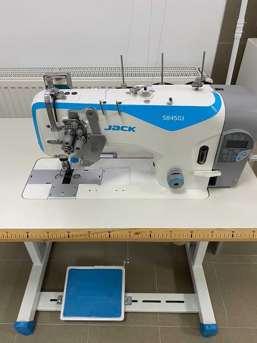 Masina de cusut liniar cu 2 ace escamotabile JACK JK-58450J-403 + BLAT