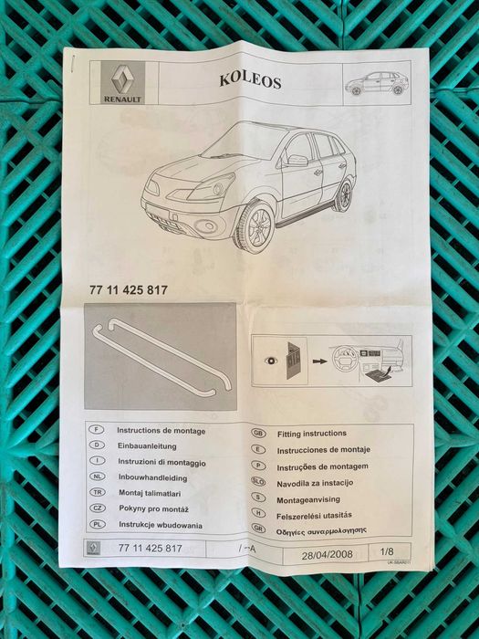 Set bare laterale inox Renault Koleos 1 2007-2014 noi originale Renault