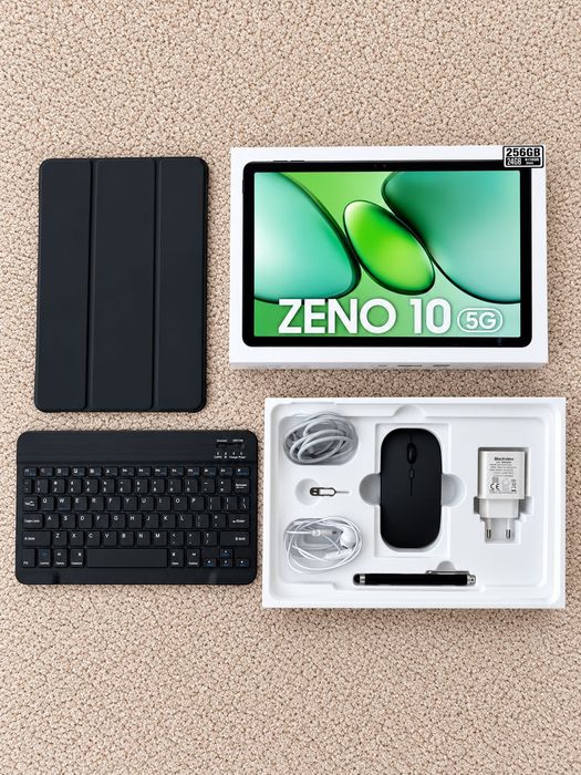 Комплект таблет Blackview ZENO 10 5G – 6GB / 256GB + всички необходими аксесоари- Идеален за работа, учене и забавление в движение