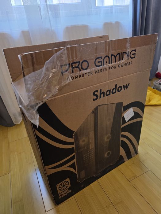 Carcasă PC Pro Gaming Shadow, Middle Tower, 4 Ventilatoare ARGB + Telecomandă