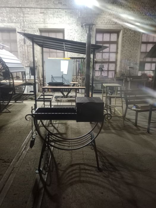 Мангал с печкой .