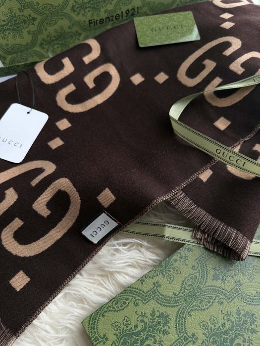 Esarfa Gucci Fringed Wool