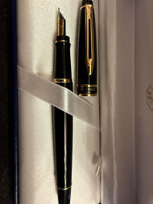 луксозна писалка Waterman Expert Black GT