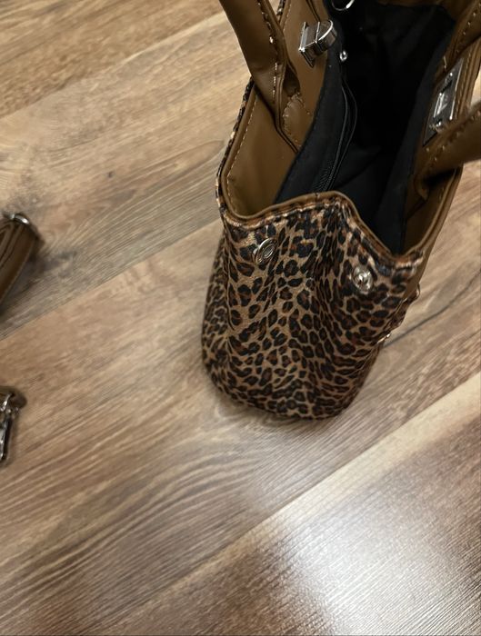 Сумка с принтом леопарда