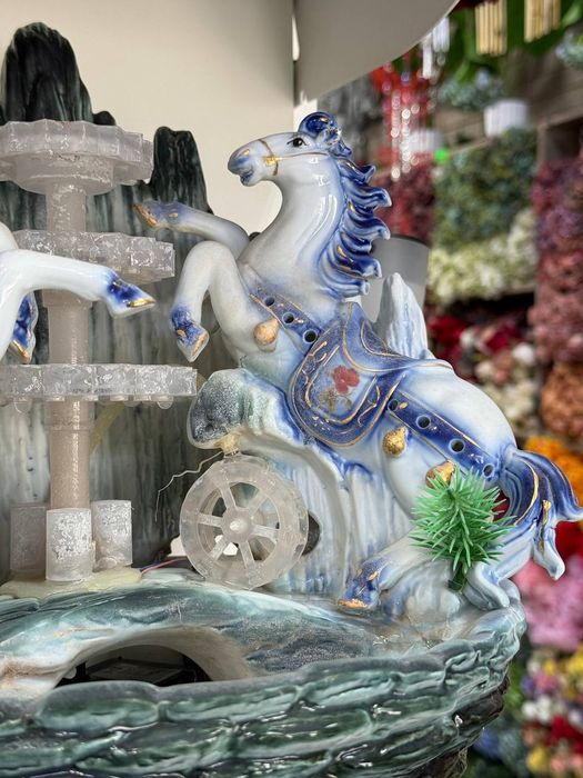 Керамический фонтан «Акварельная гармония» – увлажнитель воздуха

Назв