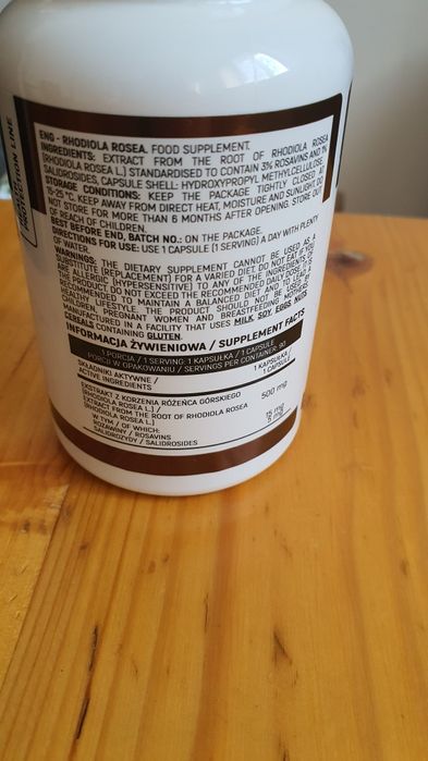 Rhodiola Rosea 500mg INSPORT Nutrition 80 capsule | Extract standardizat