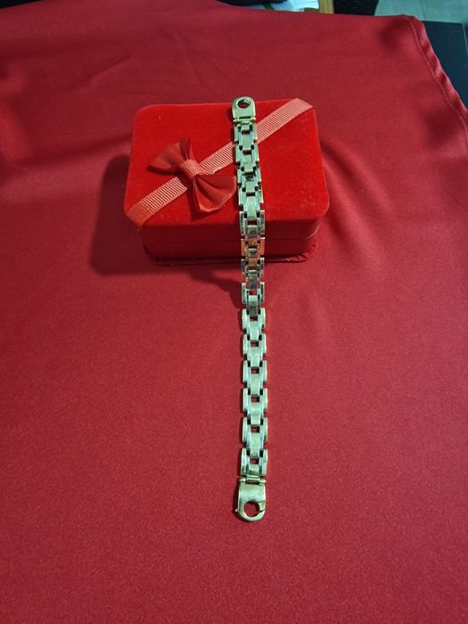 Bratara din aur alb si galben, 18k, 25 gr