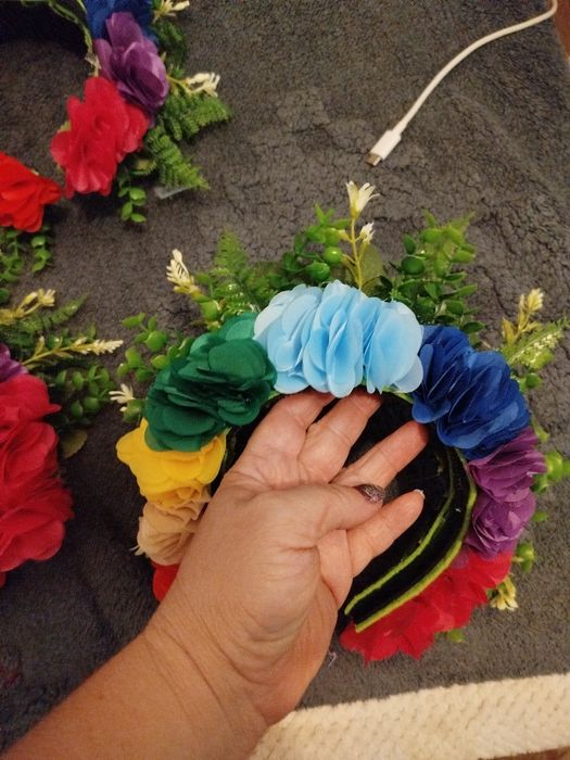 Кокошник Венок радуга