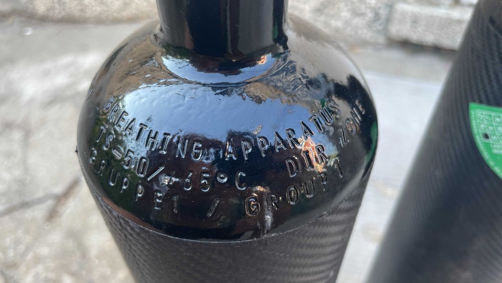 Стоманена бутилка за водолазно гмуркане 3 литра 200лв. за брой.