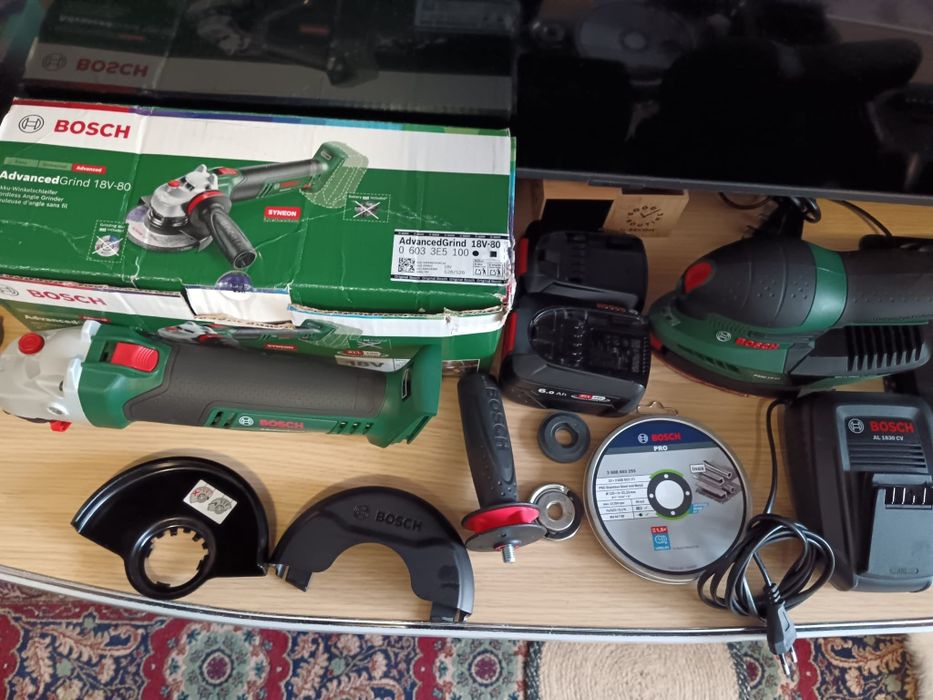 Flex Bosch și șlefuitor 18v