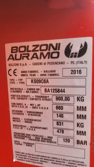 Cleste hidraulic baloti clamp brate atasament presa stivuitor