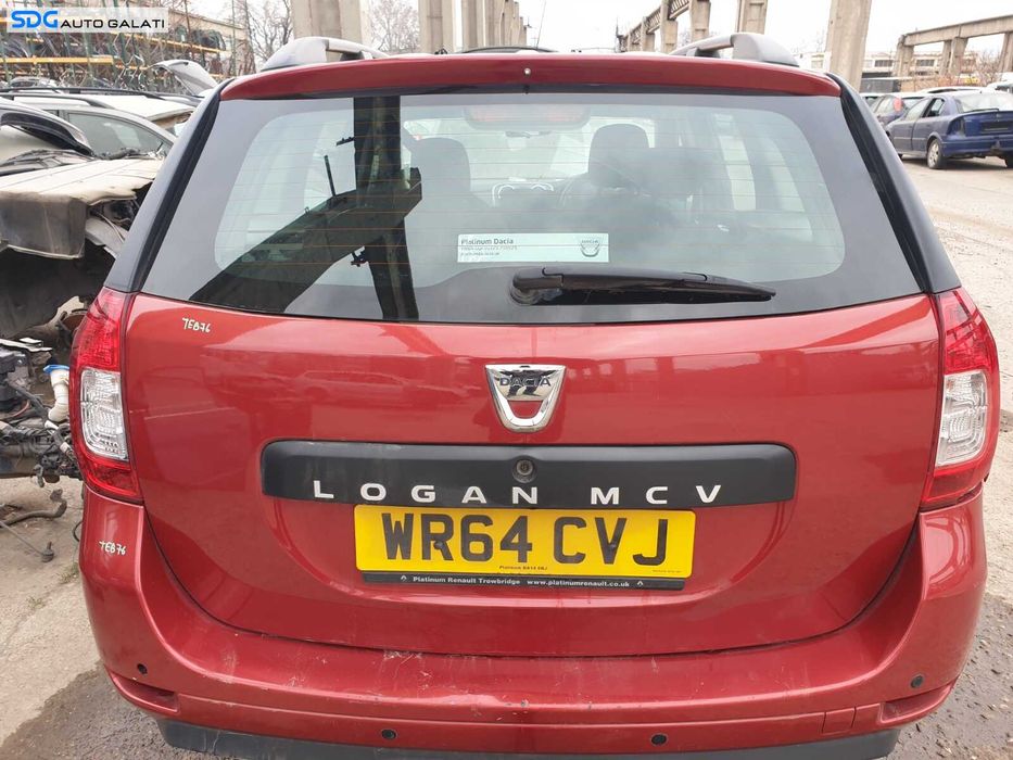 Hayon Haion Portbagaj Dezechipat cu Luneta Geam Sticla Dacia Logan 2 MCV Break Combi 2012 - 2016 Culoare Fire Red Metallic / Pearl TEB76 [C4480]