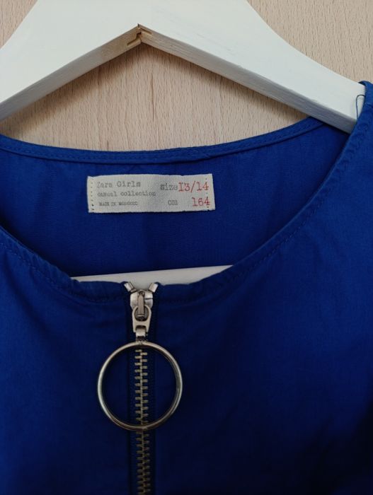 Синя рокля на Zara