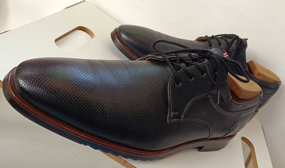 Pantofi derby 43.5 44 plain toe LLOYD piele naturala moale