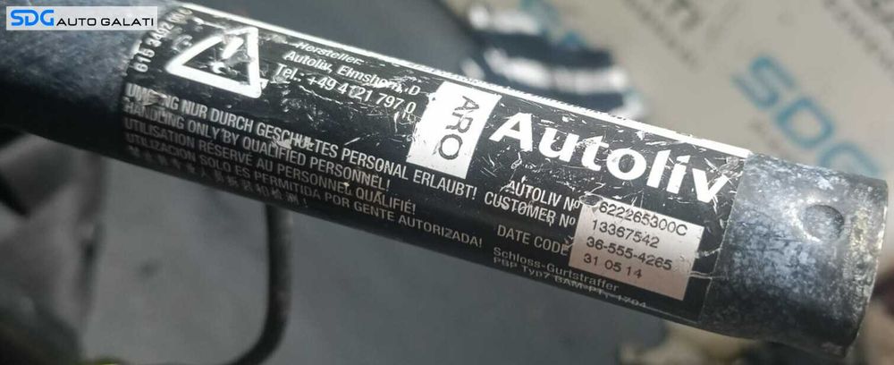 Centura Siguranta Dreapta Fata Pasager Opel Astra J 2009 - 2016 Cod 13443560 13442073 622265300C 615349200C 13367542 [C3222]