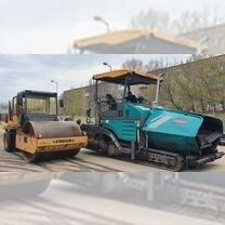 Аренда асфальтоукладчика, каток