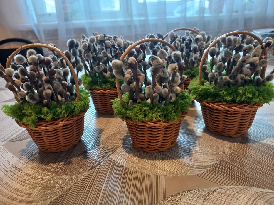 Верба в корзинках