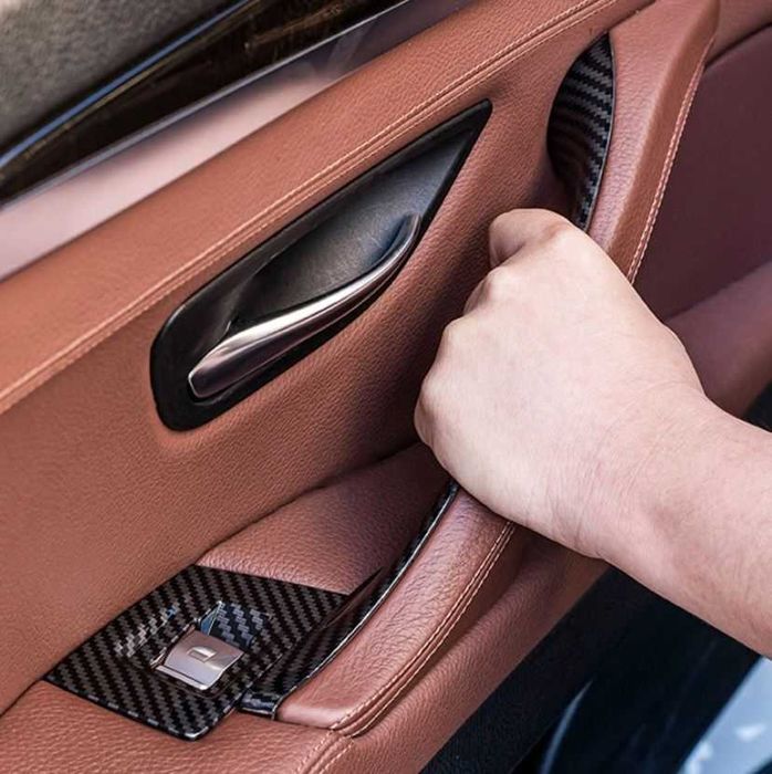 Manere Maner Usi Usa Portiera BMW Seria 5 F10 F11, Negru Carbon