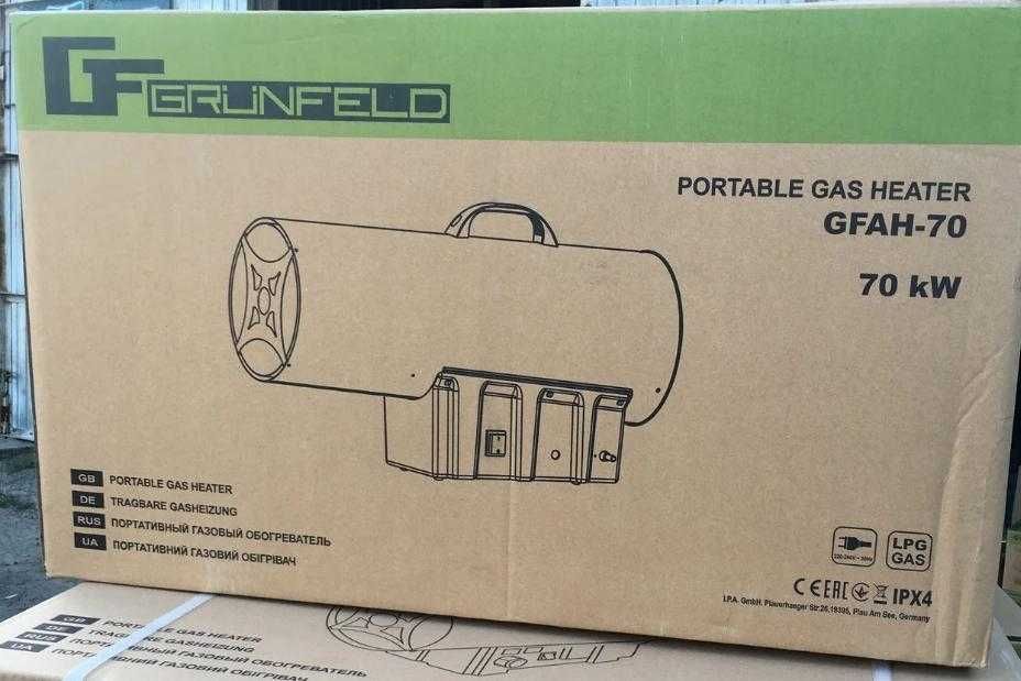 Tun de Caldura Gaz, GPL 70kW Grunfeld incalzitor industrial