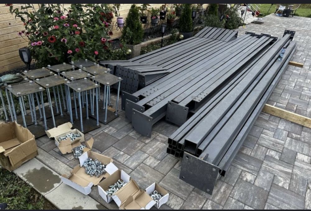 Hala 10x20x4 oferta 3.000€ noua completa structura metalica