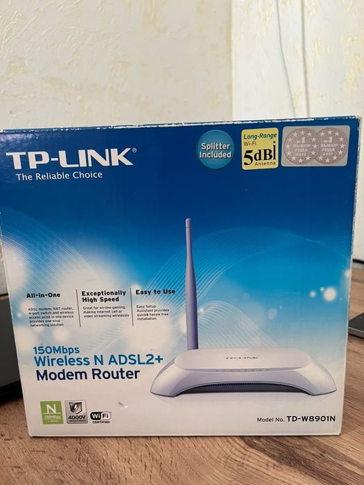 TP-LINK TD-W8901N — Wi-Fi роутер + ADSL2+ модем