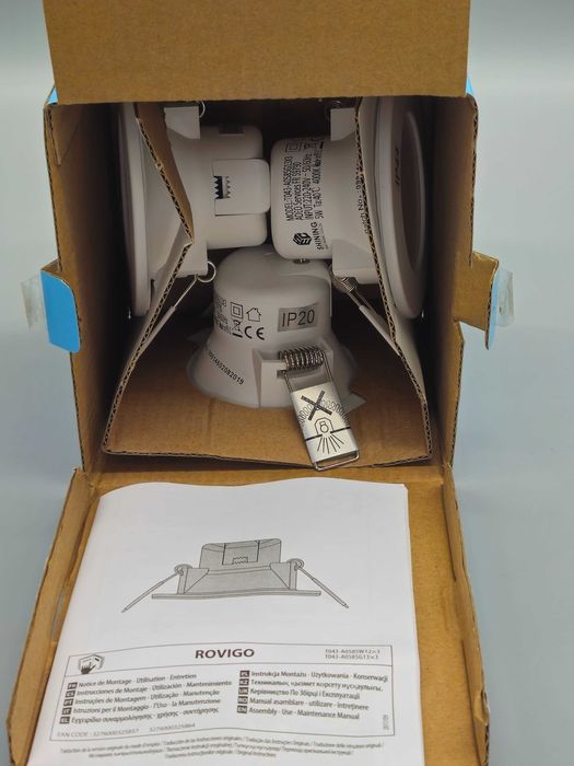 LED лунички Rovigo за вграждане – комплект 3 броя, 5W, 4000K, IP44