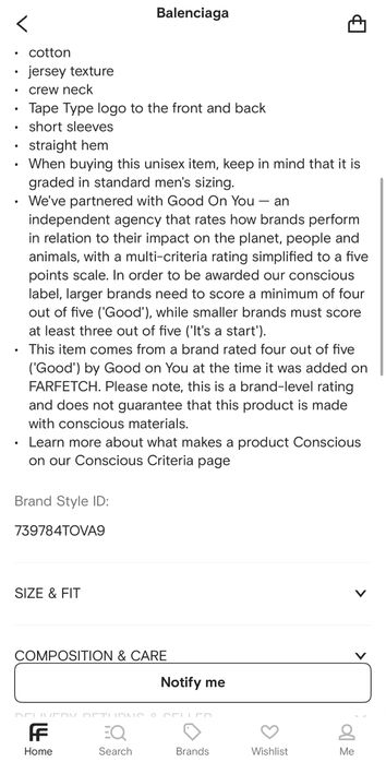 Оригинална тениска Balenciaga