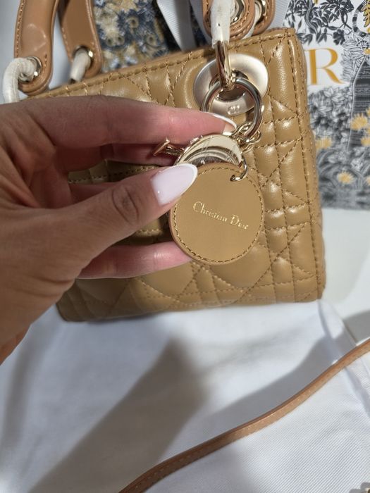 Дамска чанта Christian Dior Mini Lady Dior Limited Caramel