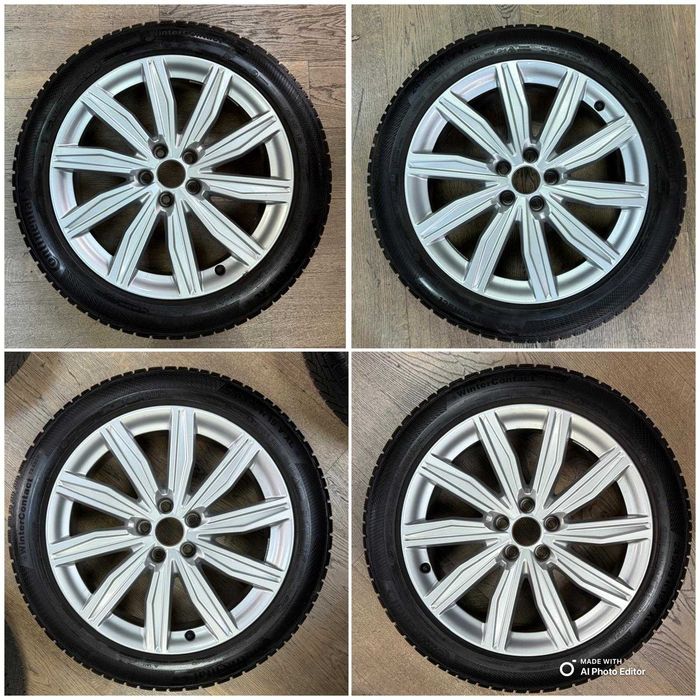 JANTE Audi 19 SET roti complete  Audi A6 A7 A8 Q5 cu anvelope 19 245 45 19 Continental 7mm