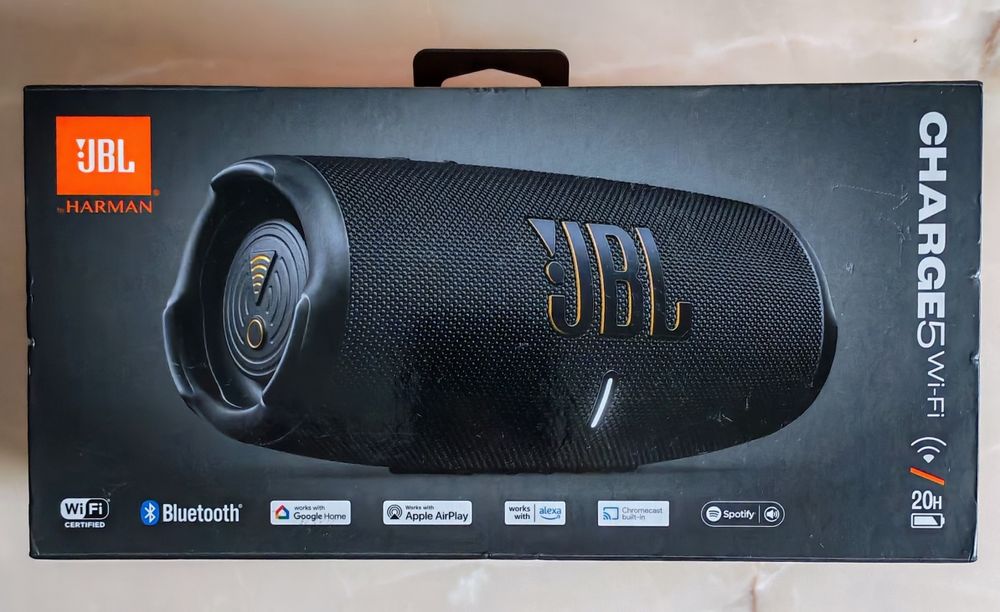 JBL Charge 5 Wi-Fi Black ca nouă la cutie!