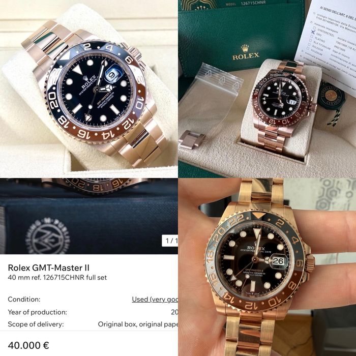 Rolex GMT - Master II Rootbeear Rose Gold