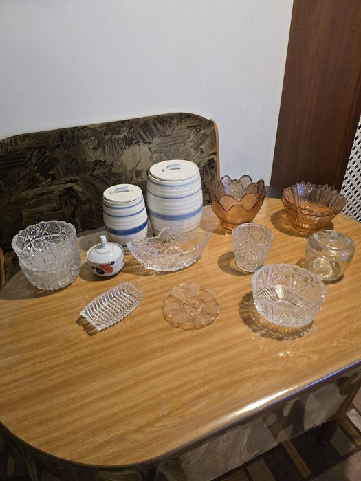 СССР посуда хрусталь салатница сахарница ёмкости керамика