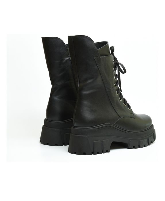 Крутые модные сапоги на платформе в стиле милитари