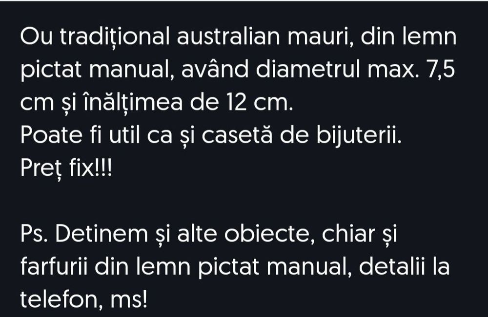 Franța - bol lemn cu sidef(bani)