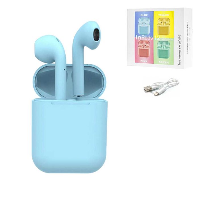 НОВИ 5 цвята Безжични Слушалки i12 handsfree bluetooth android iphonе