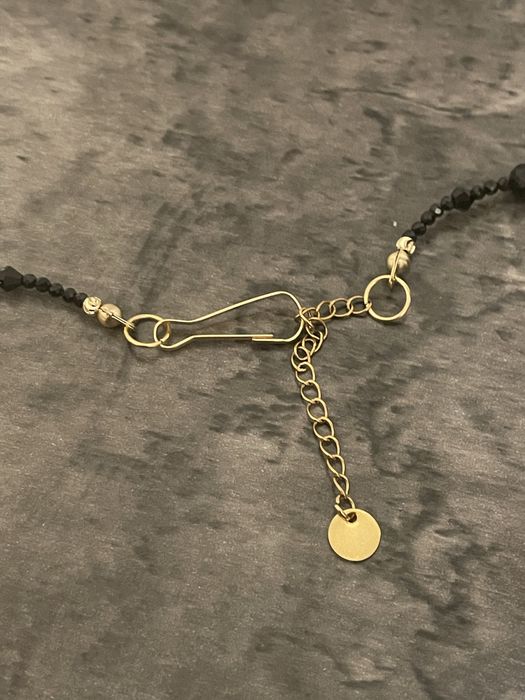 Colier cu perle si margele turmalina